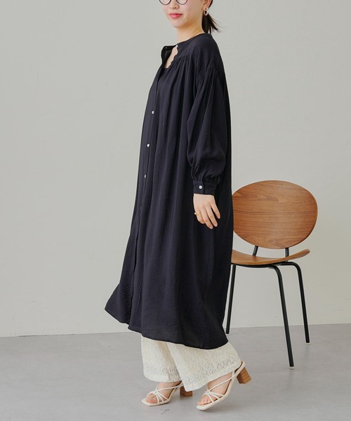 prose verse（プロズヴェール）の「シアーローンシャツワンピース（ワンピース・レディース・ブラック/ピンク/ブルー・MEDIUM）」の20枚目の写真