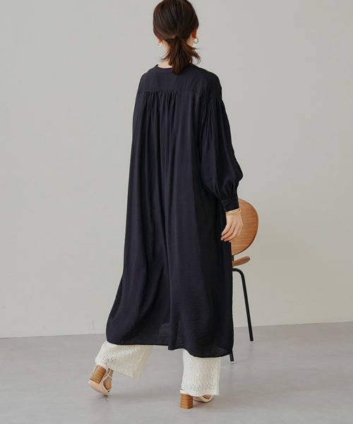 prose verse（プロズヴェール）の「シアーローンシャツワンピース（ワンピース・レディース・ブラック/ピンク/ブルー・MEDIUM）」の7枚目の写真