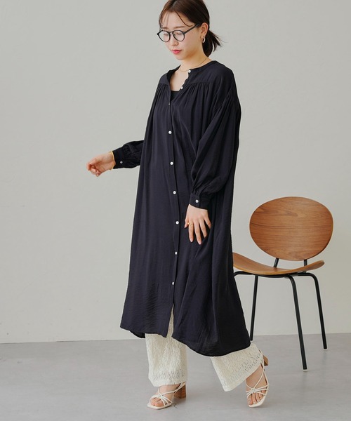 prose verse（プロズヴェール）の「シアーローンシャツワンピース（ワンピース・レディース・ブラック/ピンク/ブルー・MEDIUM）」の16枚目の写真