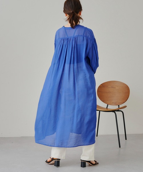 prose verse（プロズヴェール）の「シアーローンシャツワンピース（ワンピース・レディース・ブラック/ピンク/ブルー・MEDIUM）」の12枚目の写真