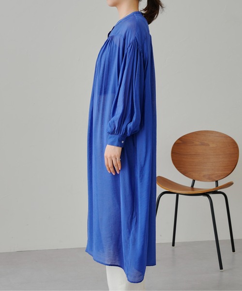 prose verse（プロズヴェール）の「シアーローンシャツワンピース（ワンピース・レディース・ブラック/ピンク/ブルー・MEDIUM）」の17枚目の写真