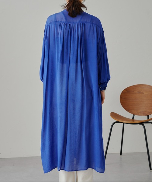 prose verse（プロズヴェール）の「シアーローンシャツワンピース（ワンピース・レディース・ブラック/ピンク/ブルー・MEDIUM）」の15枚目の写真