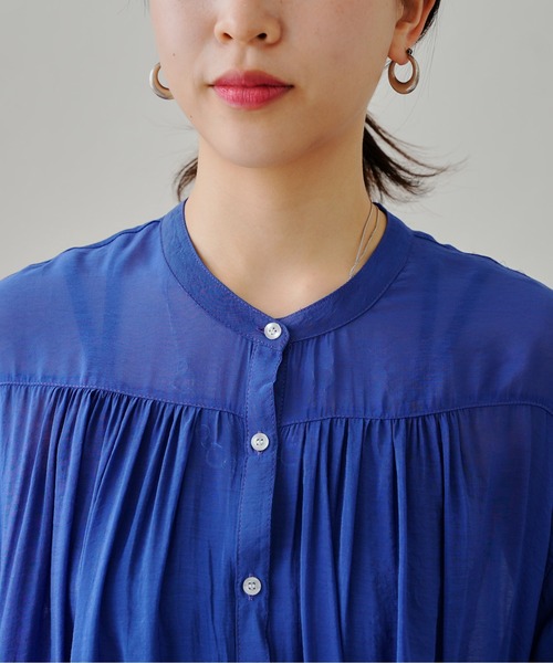 prose verse（プロズヴェール）の「シアーローンシャツワンピース（ワンピース・レディース・ブラック/ピンク/ブルー・MEDIUM）」の13枚目の写真