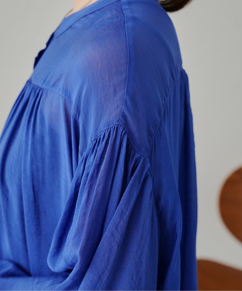 prose verse（プロズヴェール）の「シアーローンシャツワンピース（ワンピース・レディース・ブラック/ピンク/ブルー・MEDIUM）」の6枚目の写真