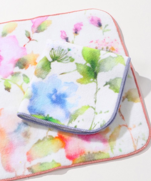 セール プリントハンカチ 水彩花柄 ハンカチ ハンドタオル Ikka イッカ のファッション通販 Zozotown