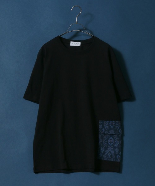 ANPAS(アンパス)の「Total Pattern Print Side Pocket T-Shirt/総柄 サイドポケット Tシャツ(Tシャツ/カットソー・メンズ・ホワイト/ブラック/ホワイト系その他/ブラック系その他/ホワイト系その他2/ホワイト系その他3/ブラック系その他2/ブラック系その他3・LL/M/L)」の8枚目の写真