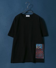 ANPAS | Total Pattern Print Side Pocket T-Shirt/総柄 サイドポケット Tシャツ(Tシャツ/カットソー)