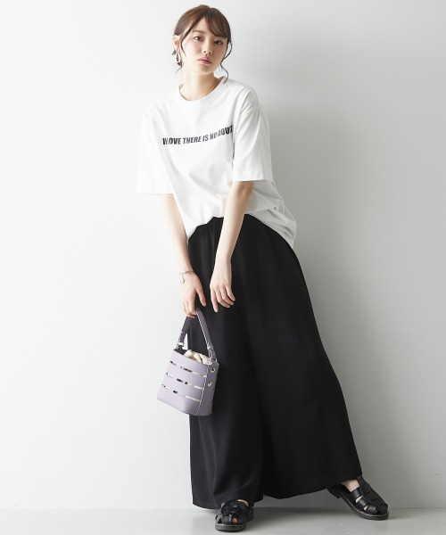 miclat（ミクラ）の「大きいサイズ ワイドフレアパンツ（ゆったりヒップ）（その他パンツ・レディース・ブラック/ベージュ系・LL/3L/4L/5L/L/6L）」の17枚目の写真