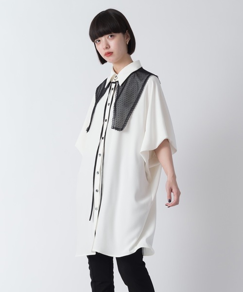 La SRIC（ラスリック）の「La SRIC / ドットチュールカラーBL（シャツ/ブラウス・レディース・オフホワイト/ライム・38）」の17枚目の写真