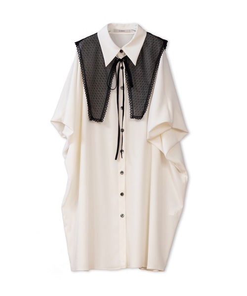 La SRIC（ラスリック）の「La SRIC / ドットチュールカラーBL（シャツ/ブラウス・レディース・オフホワイト/ライム・38）」の15枚目の写真