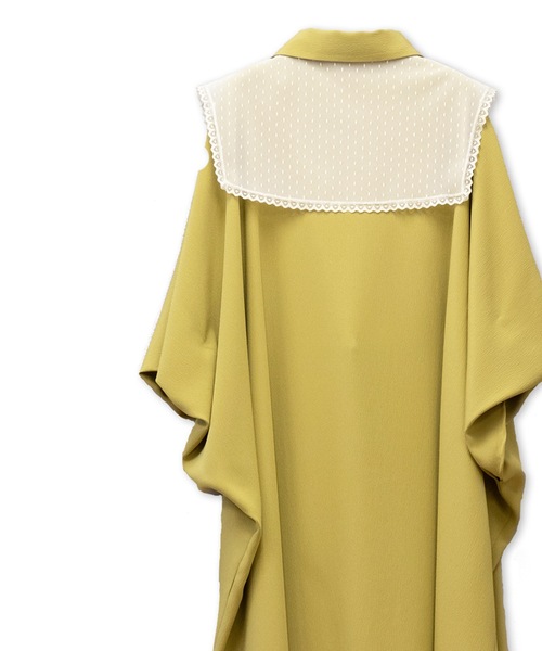 La SRIC（ラスリック）の「La SRIC / ドットチュールカラーBL（シャツ/ブラウス・レディース・オフホワイト/ライム・38）」の20枚目の写真