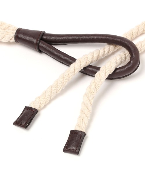niko and...（ニコアンド）の「オリジナルロープベルト（ベルト・レディース・ダークブラウン/オフホワイト・0）」の4枚目の写真