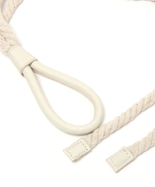 niko and...（ニコアンド）の「オリジナルロープベルト（ベルト・レディース・ダークブラウン/オフホワイト・0）」の5枚目の写真