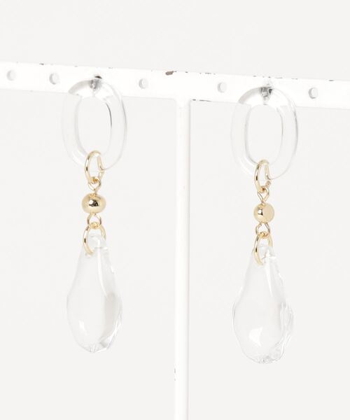 COLOR TOKYO ACCESSORIES（カラートウキョウアクセサリー）の「ストーン+リングアクリルピアス（ピアス（両耳用）・レディース・クリア/Black/Beige/White・FREE）」の16枚目の写真