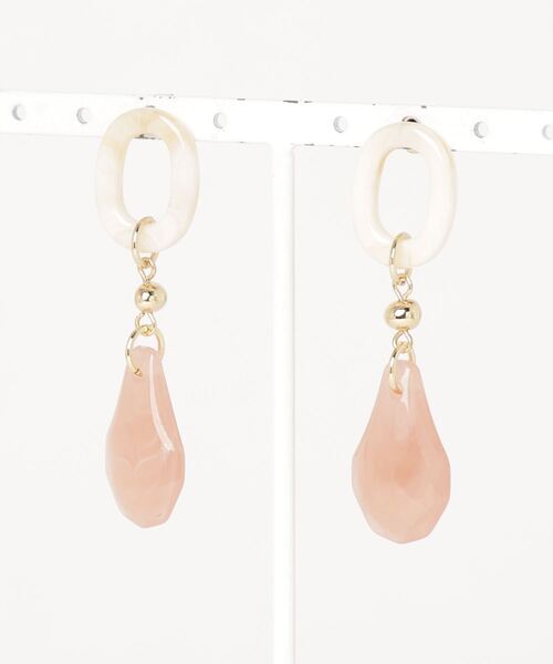 COLOR TOKYO ACCESSORIES（カラートウキョウアクセサリー）の「ストーン+リングアクリルピアス（ピアス（両耳用）・レディース・クリア/Black/Beige/White・FREE）」の17枚目の写真