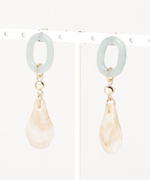 COLOR TOKYO ACCESSORIES（カラートウキョウアクセサリー）の「ストーン+リングアクリルピアス（ピアス（両耳用）・レディース・クリア/Black/Beige/White・FREE）」の18枚目の写真