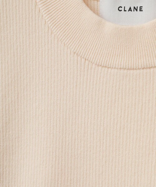 CLANE（クラネ）の「【CLANE/クラネ】SQUARE SLEEVE KNIT TOPS/スクエアスリーブニットトップス 12106-2192（Tシャツ/カットソー・レディース・ブラック/グリーン/アイボリー・1/2）」の4枚目の写真