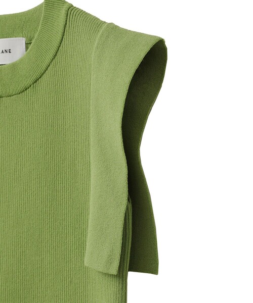 CLANE（クラネ）の「【CLANE/クラネ】SQUARE SLEEVE KNIT TOPS/スクエアスリーブニットトップス 12106-2192（Tシャツ/カットソー・レディース・ブラック/グリーン/アイボリー・1/2）」の5枚目の写真