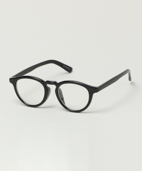 RAGEBLUE（レイジブルー）の「ボストンガタメガネ（メガネ・メンズ・ブラック/ダークブラウン・FREE）」の7枚目の写真