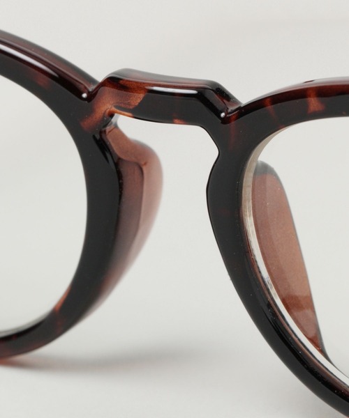 RAGEBLUE（レイジブルー）の「ボストンガタメガネ（メガネ・メンズ・ブラック/ダークブラウン・FREE）」の16枚目の写真