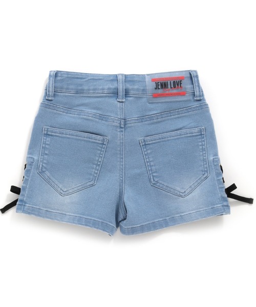 JENNI love(ジェニィラブ)の「レースアップデニムショーパン(デニムパンツ・キッズ・ブルー/サックスブルー・150cm/130cm/160cm/140cm)」の20枚目の写真