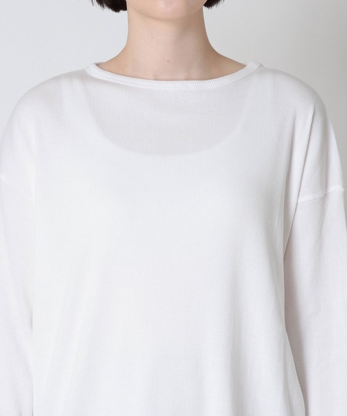 CHIGNON(シニヨン)の「【CHIGNON/シニヨン】袖シアーカットソープルオーバー(Tシャツ/カットソー・レディース・チャコールグレー/パープル/ホワイト/ブルー・38)」の15枚目の写真