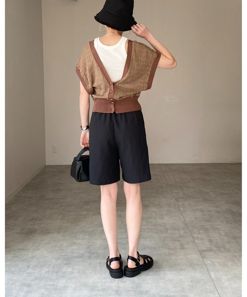 She's Closet（シーズクローゼット）の「フェイクレザー2wayミニワンハンドルバッグ/ショルダーバッグ（ハンドバッグ・レディース・ホワイト/ブラック/グリーン/キャメル・FREE）」の17枚目の写真