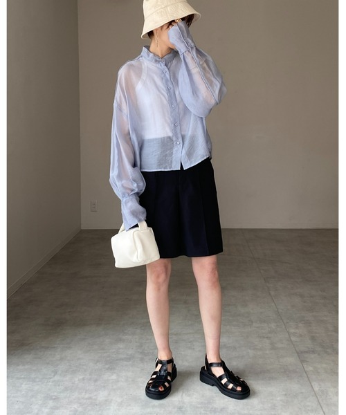 She's Closet（シーズクローゼット）の「フェイクレザー2wayミニワンハンドルバッグ/ショルダーバッグ（ハンドバッグ・レディース・ホワイト/ブラック/グリーン/キャメル・FREE）」の16枚目の写真