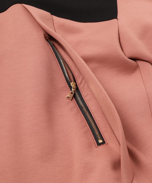 CULLNI 22aw セットアップ　ピンク CULLNI（クルニ）の「22-AW-005 / Double Satin Zip Hem Slim
