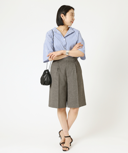 journal standard L'essage（ジャーナルスタンダードレサージュ）の「PEトロ ショートパンツ（その他パンツ・レディース・ブラック/グレー・FREE）」の8枚目の写真