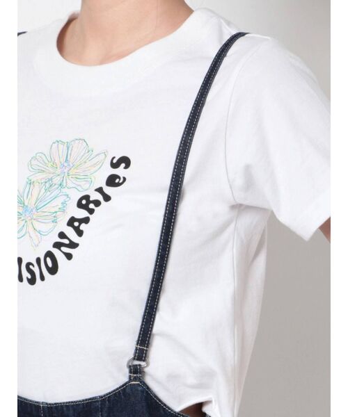 EMODA（エモダ）の「デニムナローサロペット（サロペット/オーバーオール・レディース・インディゴブルー/ブラック/アイボリー・FREE）」の6枚目の写真