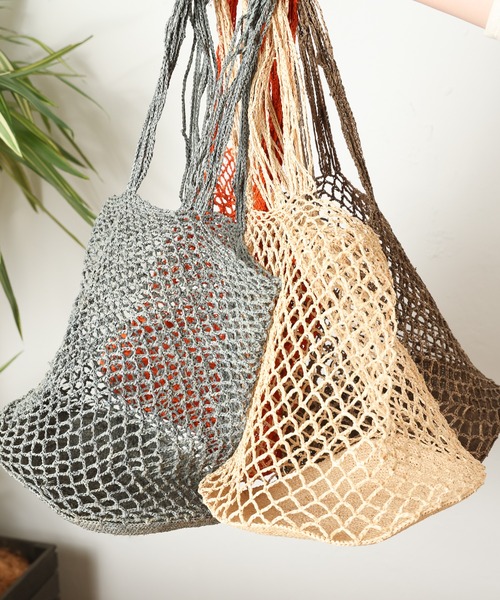 OUVRAGE CLASSE（ウヴラージュクラス）の「【MADE IN MADA /メイドインマダ】HOLY BAG（ショルダーバッグ・レディース・ライトグレー/ブラウン/オレンジ/ナチュラル・FREE）」の22枚目の写真