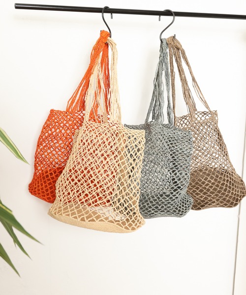 OUVRAGE CLASSE（ウヴラージュクラス）の「【MADE IN MADA /メイドインマダ】HOLY BAG（ショルダーバッグ・レディース・ライトグレー/ブラウン/オレンジ/ナチュラル・FREE）」の17枚目の写真
