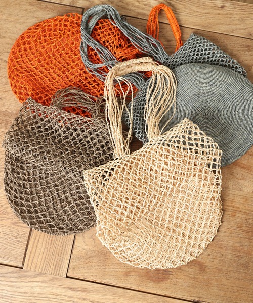 OUVRAGE CLASSE（ウヴラージュクラス）の「【MADE IN MADA /メイドインマダ】HOLY BAG（ショルダーバッグ・レディース・ライトグレー/ブラウン/オレンジ/ナチュラル・FREE）」の16枚目の写真