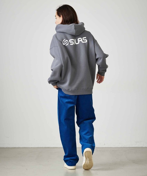 SILAS（サイラス）の「BASIC OLD LOGO SWEAT HOODIE（パーカー・メンズ・ライトブルー/ブラック/パープル/オフホワイト/オリーブ/チャコール・M/L/XL）」の16枚目の写真