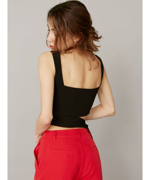 EVRIS（エヴリス）の「サイドリボンビスチェ（Tシャツ/カットソー・レディース・ホワイト/ブラック/パープル・FREE）」の8枚目の写真