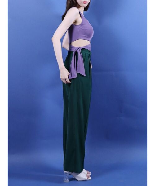 EVRIS（エヴリス）の「サイドリボンビスチェ（Tシャツ/カットソー・レディース・ホワイト/ブラック/パープル・FREE）」の21枚目の写真