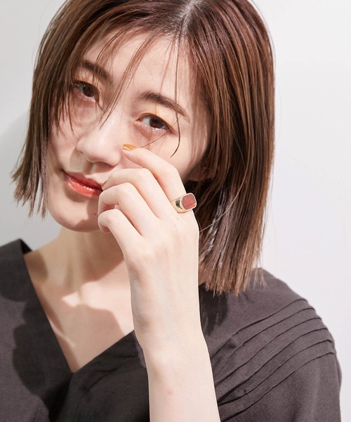 ROPE' PICNIC（ロペピクニック）の「マーブルカラーリング（リング・レディース・ブラウン/グレー/イエロー系その他・FREE）」の14枚目の写真