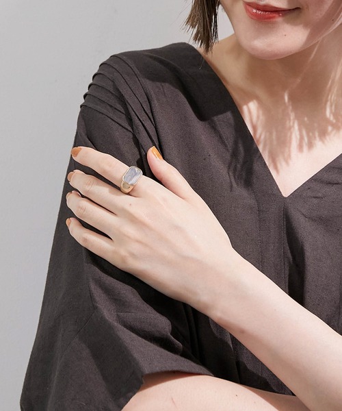 ROPE' PICNIC（ロペピクニック）の「マーブルカラーリング（リング・レディース・ブラウン/グレー/イエロー系その他・FREE）」の16枚目の写真