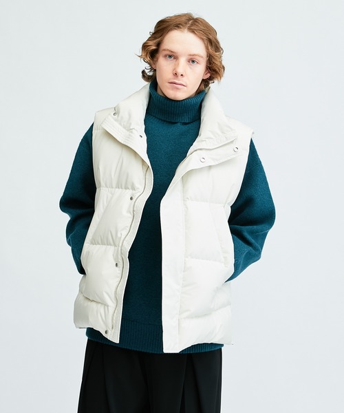 Lui's（ルイス）の「ホワイトグースダウンベスト（ダウンベスト・メンズ・ホワイト/ブラック・FREE）」の6枚目の写真