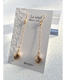 【Le soleil】小ぶり スワロフスキーパールピアス(MA)
