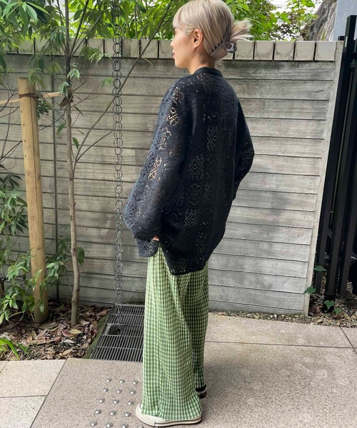 byYOUANCE（バイユアンス）の「レースバンドカラーシャツ（シャツ/ブラウス・レディース・ホワイト/ブラック・FREE）」の7枚目の写真