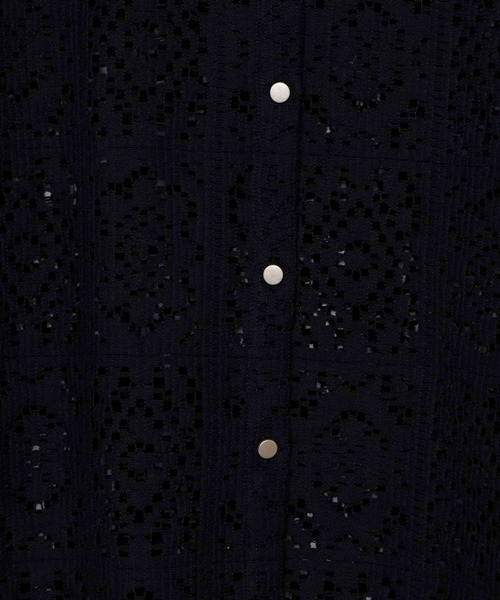 byYOUANCE（バイユアンス）の「レースバンドカラーシャツ（シャツ/ブラウス・レディース・ホワイト/ブラック・FREE）」の15枚目の写真