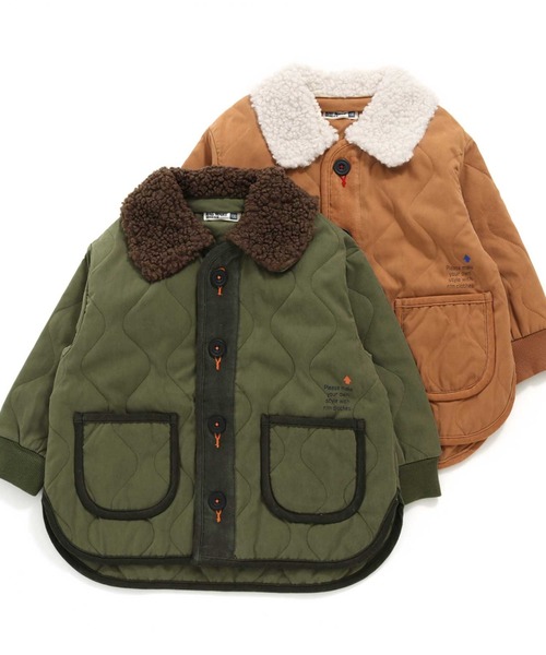 RAGMART（ラグマート）の「ナイロンキルトジャケット（ブルゾン・キッズ・キャメル/カーキ・120cm/130cm/100cm/110cm）」の11枚目の写真