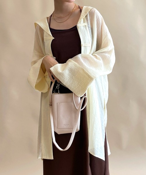 w closet（ダブルクローゼット）の「セーラー衿チャイナボタンシャツ（シャツ/ブラウス・レディース・ブラウン/アイボリー/グリーン・FREE）」の21枚目の写真