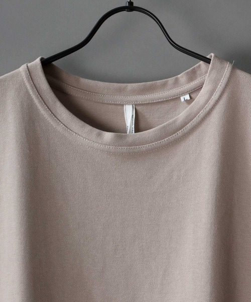 SITRY（シトリー）の「Big silhouette seed stitch vest×wide T-shirt/ビッグシルエット 鹿の子ベスト×ワイドTシャツ（ベスト・メンズ・グレイッシュベージュ/ブラック/ベージュ/ブラウン/カーキ・XL/M/L）」の11枚目の写真