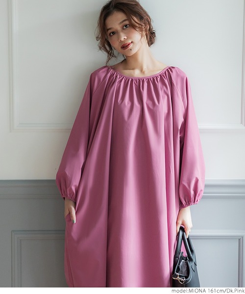 セール】長袖ボリュームスリーブワンピース（ワンピース）｜coca（coca