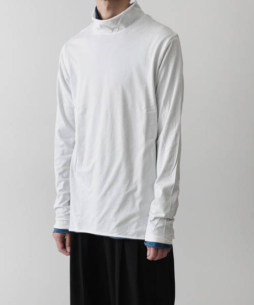 ATTACHMENT(アタッチメント)の「80/2 度詰天竺レイヤード ハイネック L/S TEE / 80/2 TIGHT TENSION JERSEY LAYERED HIGHNECK L/S TEE(Tシャツ/カットソー・メンズ・ホワイト/ブラック/オフホワイト・1/2/3)」の17枚目の写真