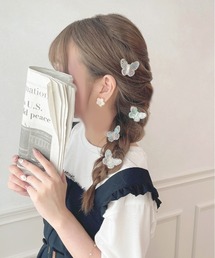 【apres jour×ARIAZ】バタフライヘアクリップ4SET
