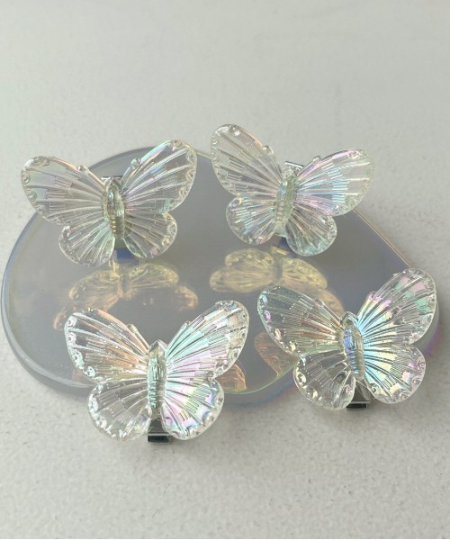 apres jour(アプレジュール)の「【apres jour×ARIAZ】バタフライヘアクリップ4SET(バレッタ/ヘアクリップ・レディース・オフホワイト・FREE)」の2枚目の写真